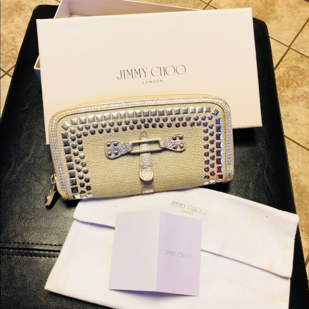Authentic Jimmy Choo Long Zippy Wallet